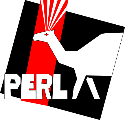 Perl Camel in blocky lines