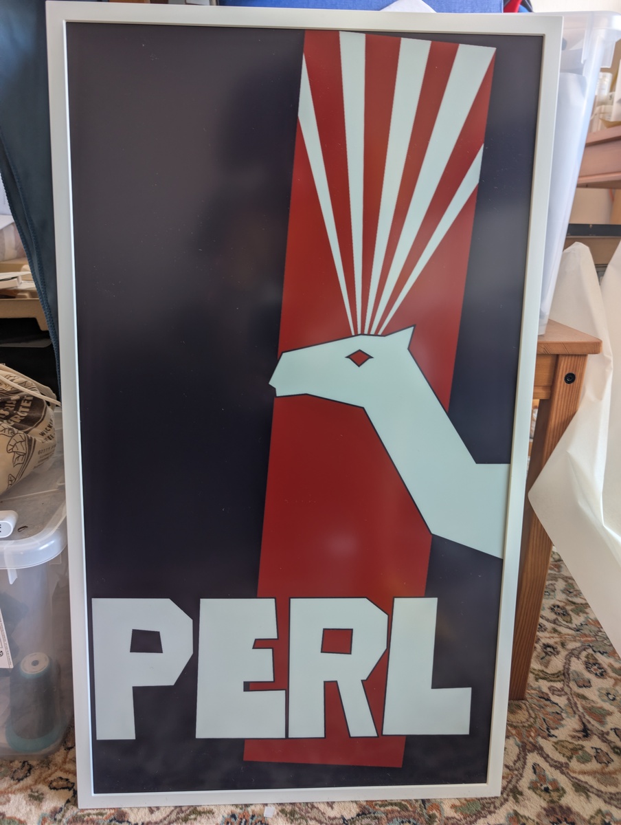 Perl Camel Power Line Art